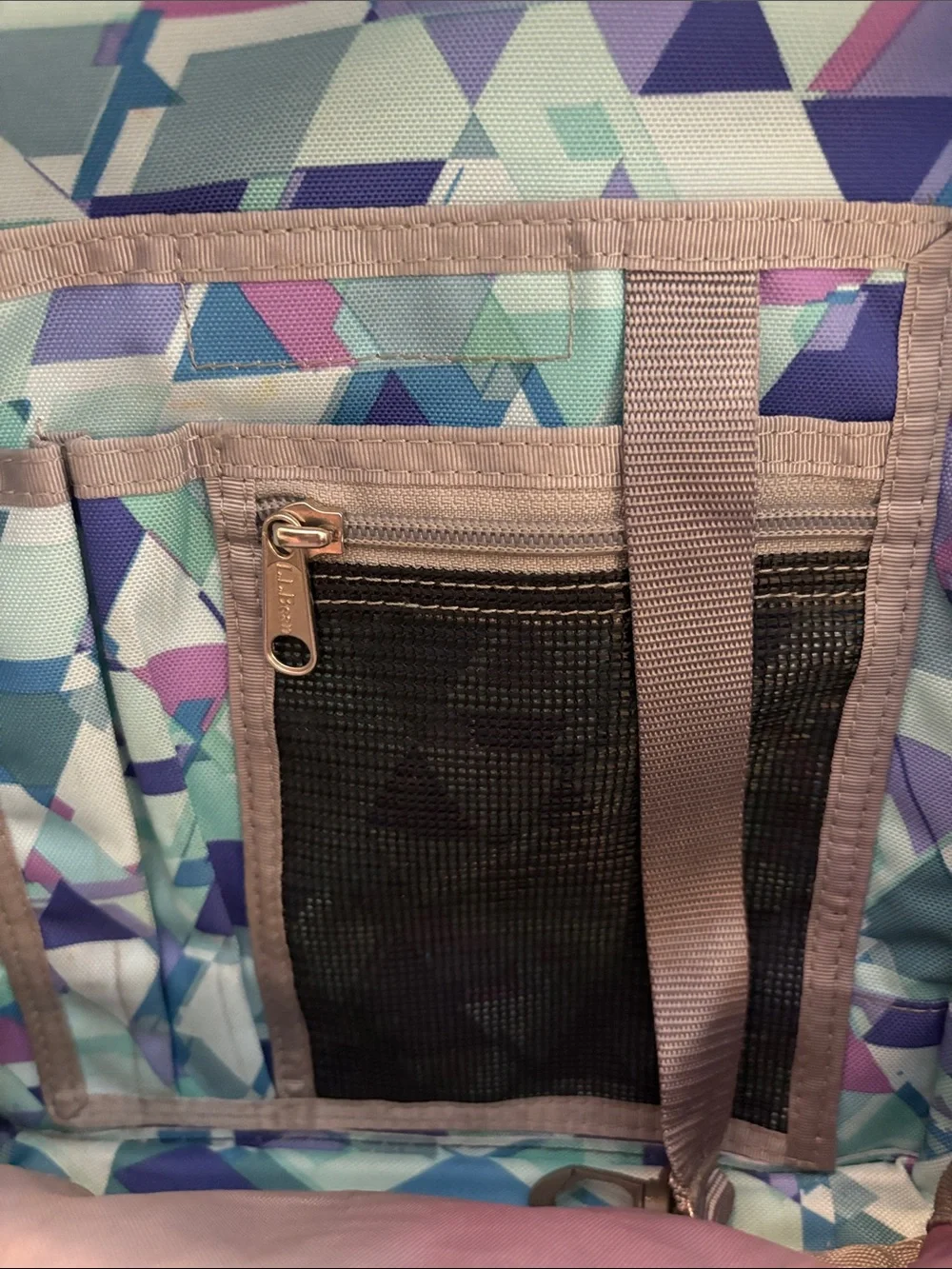 LL Bean backpack monogrammed with “Adriana CR”